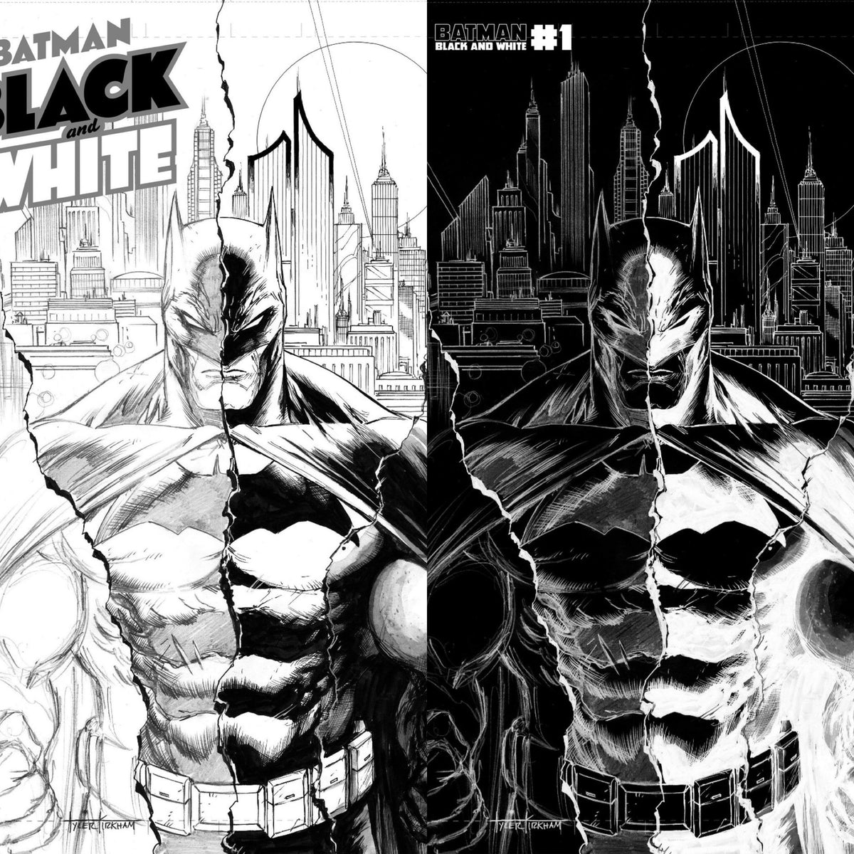 Batman Comic Black And White